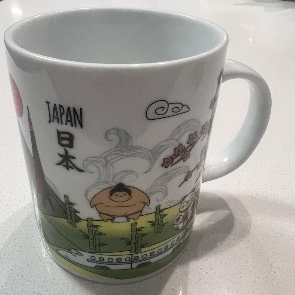 Happy Manta Studio Where to Coffee Mug Cup Japan Sumo Wrestler